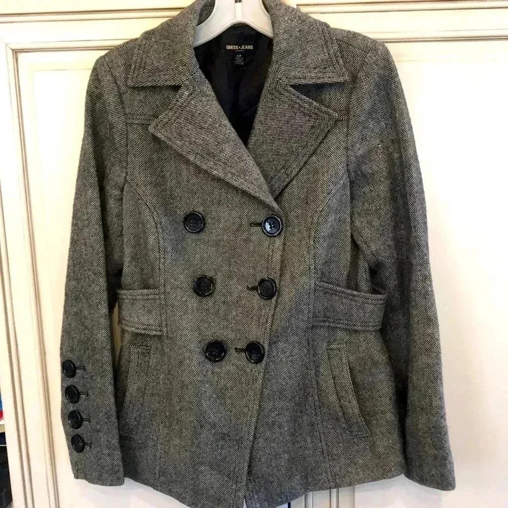 Guess wool blend coat size small